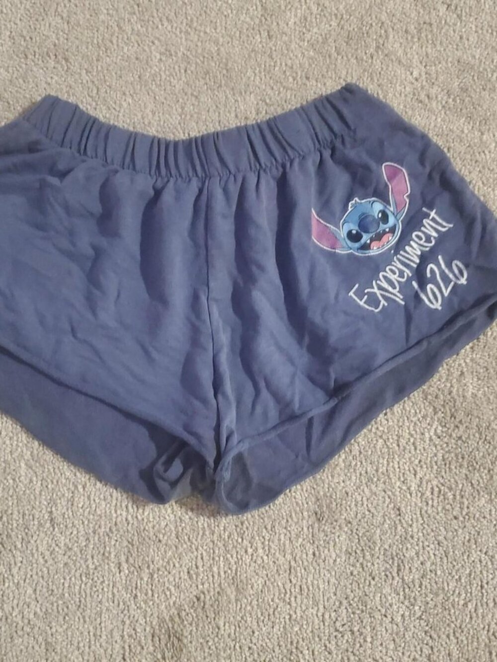 Disney Lilo & Stitch Experiment 626 Blue Pajama Lounge Shorts